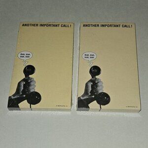 2 VTG Another Important Call Note Notepad Message 85 Sheets Blah Blah NEW SEALED
